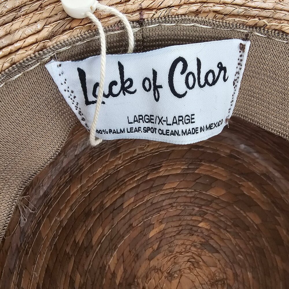 Lack of Color Hat, 100% Palm Leaf. Made in Mexico, Size L/XL, Ultra wide - Picture 11 of 12